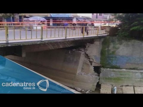 Habitantes de Naucalpan piden la reconstrucción de puente peatonal afectado por las lluvias