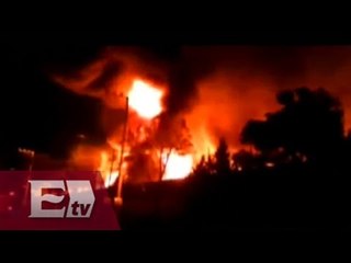 Alarma en la colonia San Simón, Cuauhtémoc, por incendio en fábrica de calzado/ Yuriria Sierra