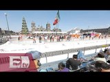 Capitalinos disfrutan del último día de la Pista de Hielo en el Zócalo / Ricardo Salas