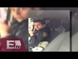 Captan a policías mal estacionados y... ¡Comprando alcohol!  / Yuriria Sierra