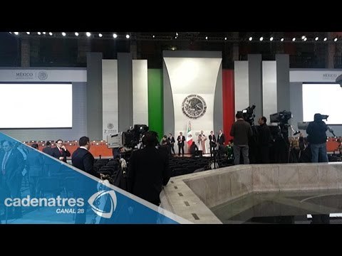 Funcionarios llegan a Palacio Nacional por II Informe de Gobierno