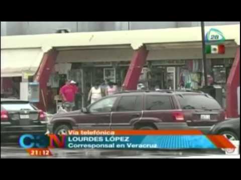 Tormenta 'Dolly' impacta en Veracruz, autoridades emiten alerta roja