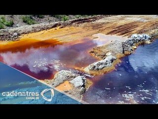Desde el aire así se ve la tragedia en el río de Sonora