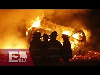 Cohetón provocó incendio de fábrica en la Cuauhtémoc / Paola Barquet