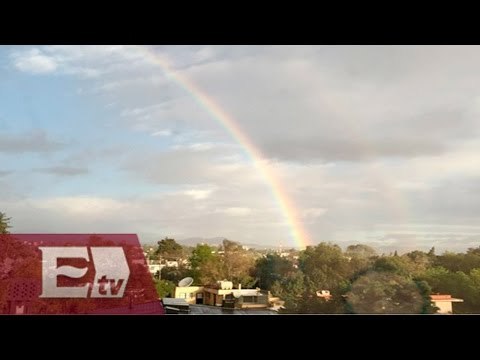 Imágenes del arcoíris en la Ciudad de México se viralizan en redes sociales / Martín Espinoza