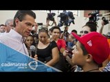Tras desfile, Peña Nieto viaja a BCS y evalúa los daños que dejó 'Odile'