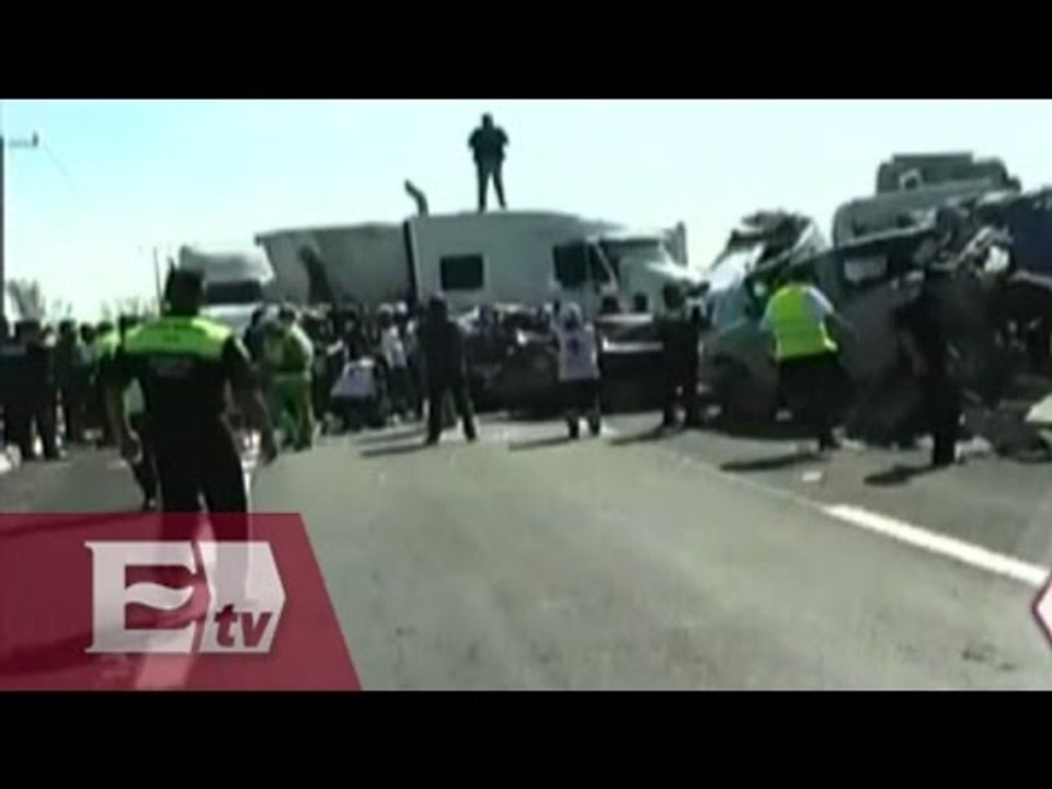 ¡ÚLTIMA HORA! Al menos 6 muertos en múltiple choque sobre el Circuito Exterior Mexiquense