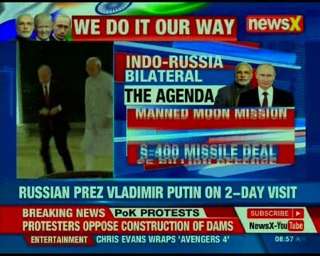 Russian Prez Vladimir Putin on 2-day visit; India to ink $5 billion missile deal with Russia