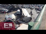 Cae trailer en la vía Morelos en Ecatepec, Estado de México / Martín Espinoza