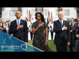 Recuerda Obama a víctimas de 11S con minuto de silencio