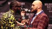 OH CRAP! DEONTAY WILDER & TYSON FURY NEARLY BRAWL IN LOS ANGELES AT FINAL PRESSER!