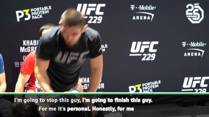 Khabib leaves before McGregor arrives