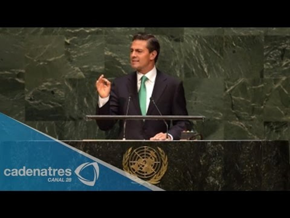 Peña Nieto anuncia que México participa en las operaciones de mantenimiento de la paz