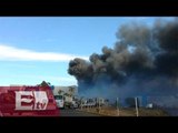 Incendio arrasa con recicladora en Aguascalientes/ Kimberly Armengol