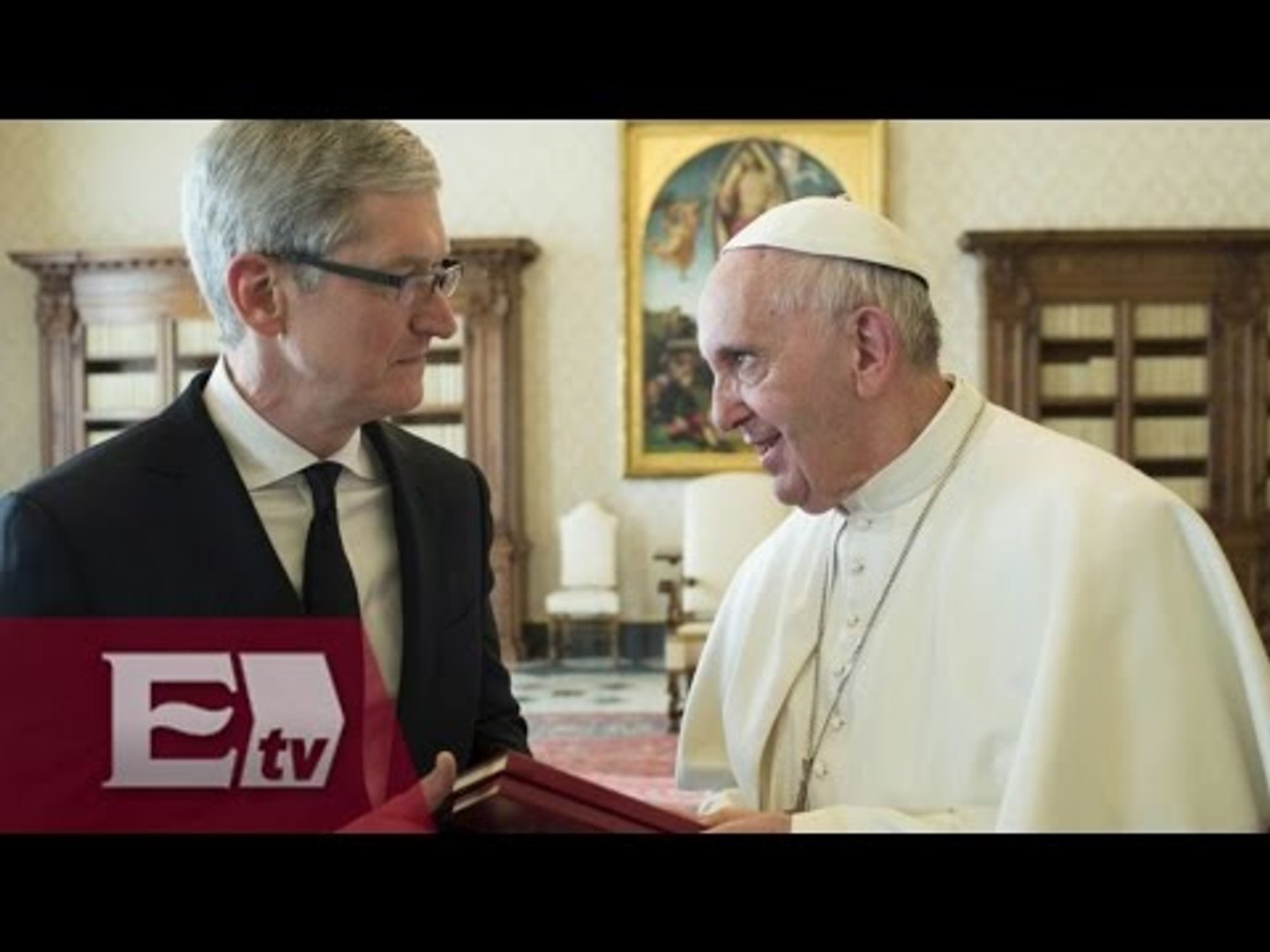 ⁣Director ejecutivo de Apple Tim Cook se reúne con el Papa Francisco / Ingrid Barrera