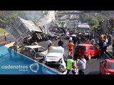 Reportan accidente en la México-Cuernavaca deja cuatro presuntos militares muertos