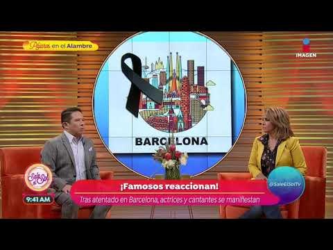 ¡Famosos expresan su sentir por sucesos en Barcelona! | Sale el Sol