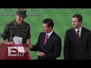 Peña Nieto reitera apoyo a atletas mexicanos/ Vianey Esquinca