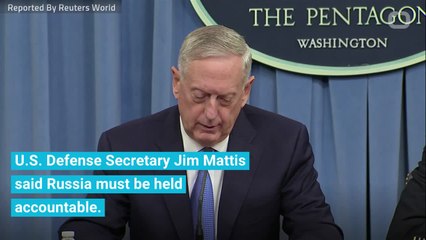 U.S.' Mattis Says Russia Must Be Held Accountable For Cyber Attacks