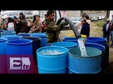 Capitalinos almacenan agua para enfrentar desabasto en el fin de semana/ Hiram Hurtado