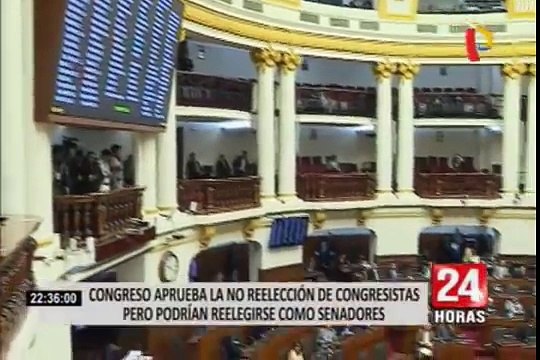 Aprobaron la no reelección de congresistas ¿Pero podrían ser senadores?
