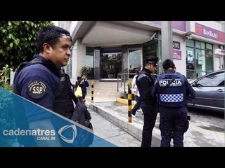 En menos de cinco horas asaltan 3 bancos en el DF