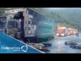 Camión se incendia en Morelos por falla mecánica