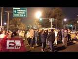 Vecinos bloquean calzada Ignacio Zaragoza por falta de agua potable/ Vianey Esquinca