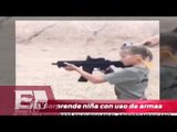 Sorprende niña de 10 años con su habilidad con las armas/ Paola virrueta