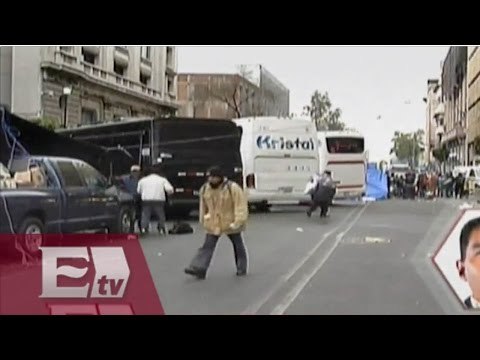 Vendedores ambulantes procedentes de Puebla bloquean Bucareli / Paola Virrueta