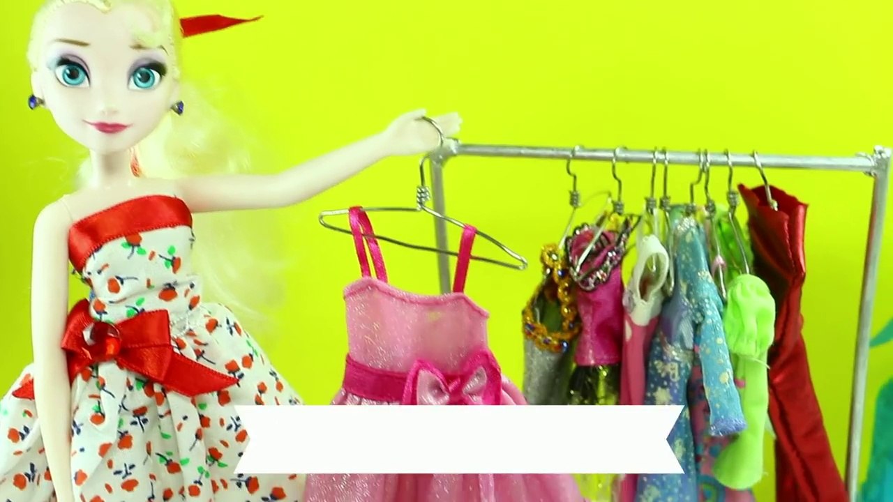 How to make a Miniature Doll Clothes Rack & Hangers