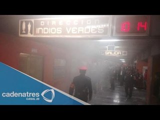Quemadura de llantas en la Línea 3 del Metro perjudica a usuarios