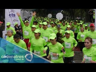 Capitalinos corren en favor del bosque de Chapultepec