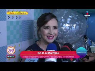 ¡Andrea Torre celebra el baby shower de su tercer hijo! | Sale el Sol