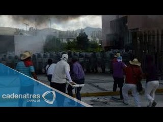 Manifestantes incendian y saquean Iguala