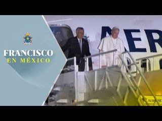 Papa Francisco llega al AICM luego de su visita a Morelia