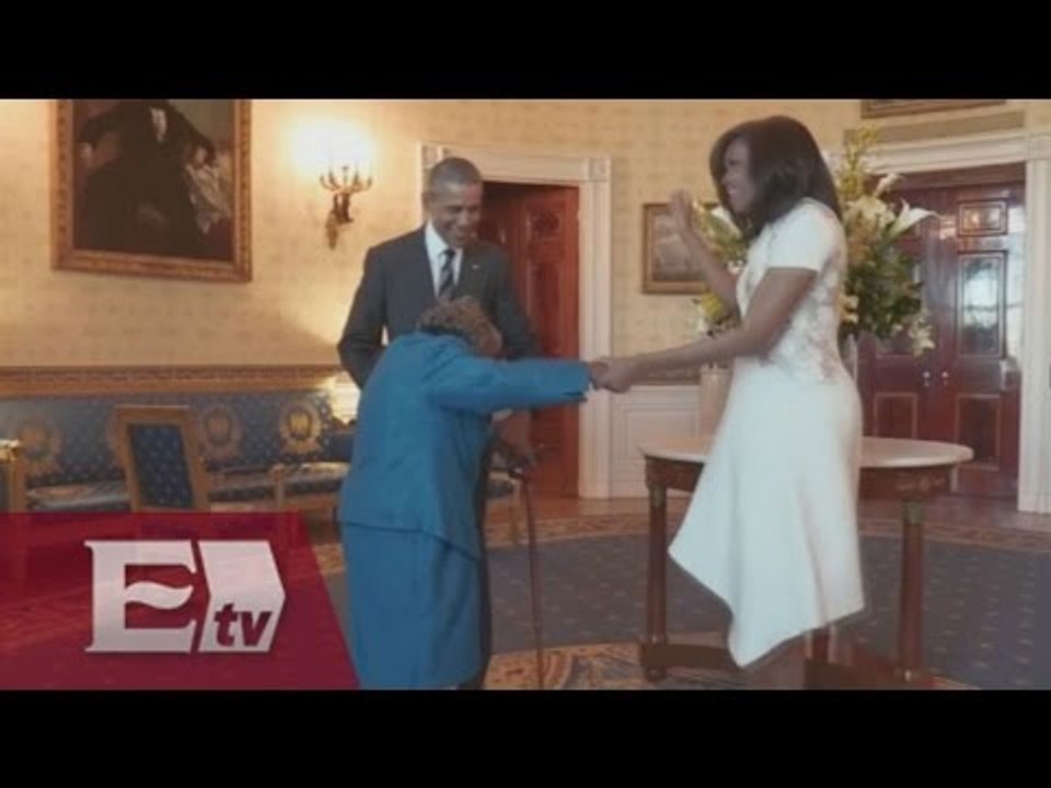 Anciana de 106 años pone a bailar a Barack Obama / Yuriria Sierra