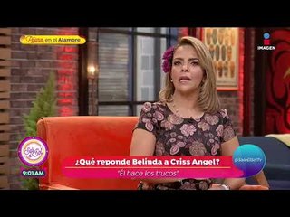 ¿Qué le responde Belinda a Criss Angel? | Sale el Sol