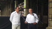 Mensaje de AMLO y el gobernador de Morelos, Cuauhtémoc Blanco