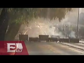 ÚLTIMA HORA: Disturbios y bloqueo del Circuito Escolar en Ciudad Universitaria/ Vianey Esquinca