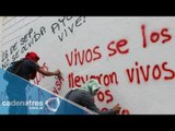 Familiares de los normalistas de Iguala, continúan realizando manifestaciones
