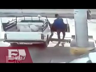 Impactante explosión en gasolinera / Yuriria Sierra