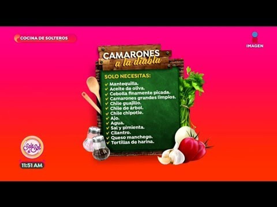 Cocina de solteros: ¡Camarones a la diabla al estilo de Charly!