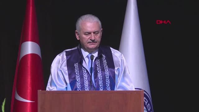 İzmir TBMM Başkanı Yıldırım Ege Ünv. Akademik Yıl Açılış ve Fahri Doktora Töreni'nde Konuştu
