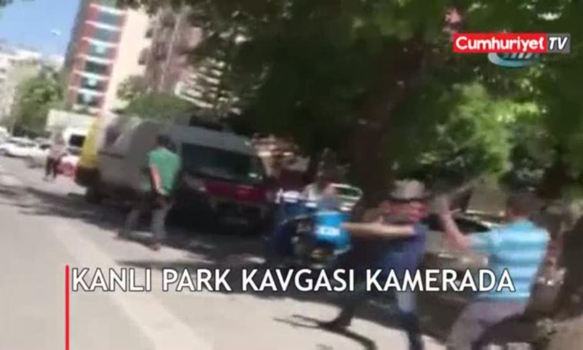 Kanlı park kavgası kamerada