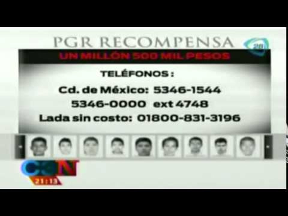 ¡RECOMPENSA! Un millón de pesos por información de normalistas desaparecidos en Iguala