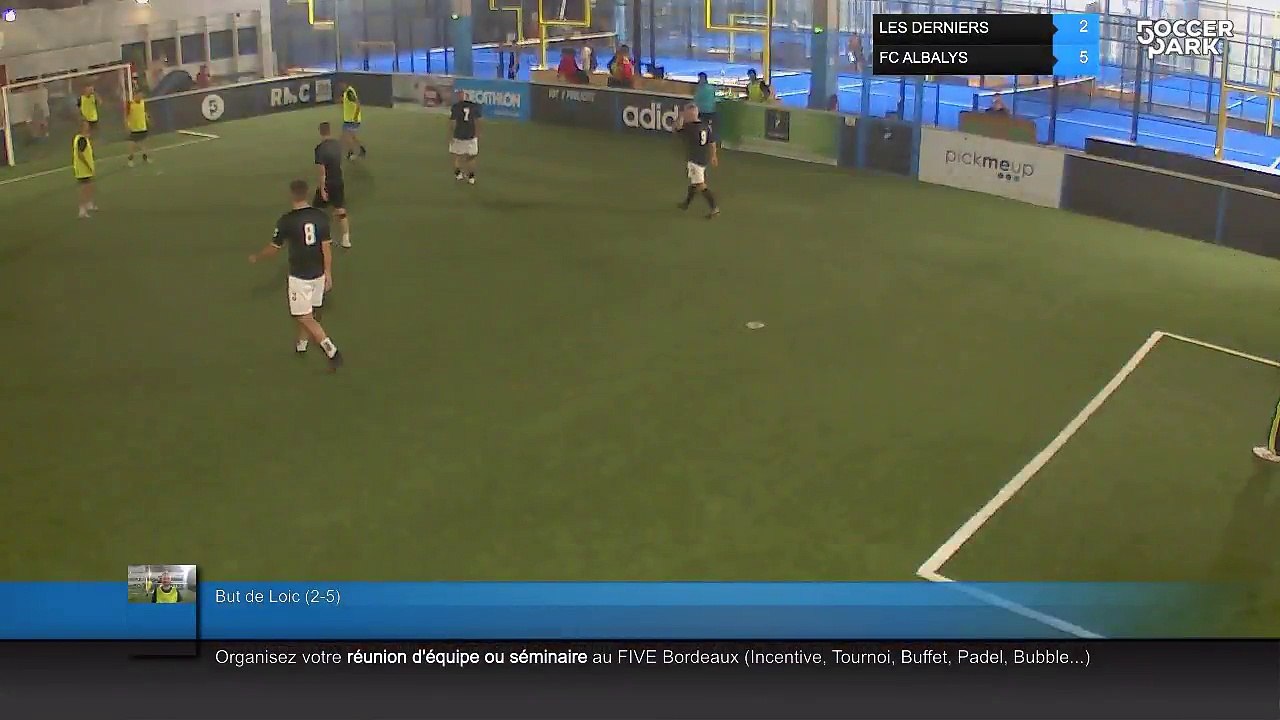But de Loic (2-5) - LES DERNIERS Vs FC ALBALYS - 04/10/18 21:30 - 7 - Ligue JEUDI - OCTOBRE 2018