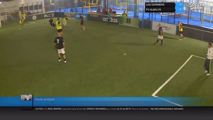 Faute de Dylan - LES DERNIERS Vs FC ALBALYS - 04/10/18 21:30 - 7 - Ligue JEUDI - OCTOBRE 2018
