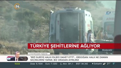 Türkiye şehitlerine ağlıyor