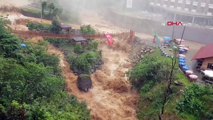 Doğu Karadeniz’de sel böyle geldi